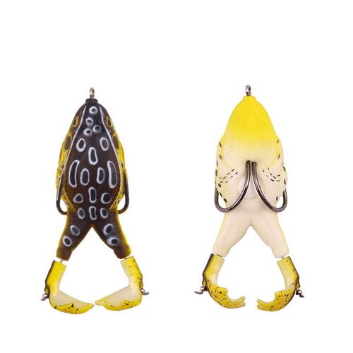 Frog Lure Double Propeller Legs Silicone Soft Baits 13.6g 16