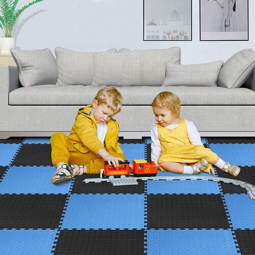 Gym Mat EVA Leaf Grain Floor Mats Yoga Fitness Non-Slip Spli