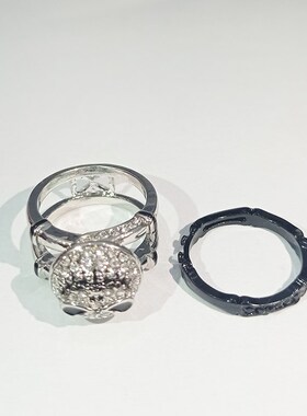 Punk Skull Rings Set for Women Men Vintage Silver Color Cubi