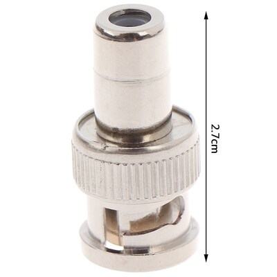 5Pcs BNC Male to AV RCA Female Coax Coaxial Connector Adapt