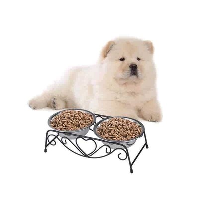 1Pcs Food Bowl Nontoxic Small Portative Metal Stand Durable