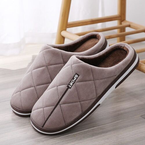 Mens Cotton Slippers, Extra Large Size, Home Cotton Shoes,