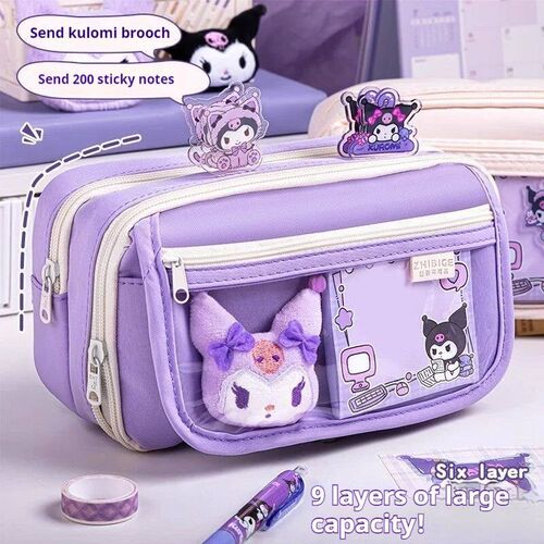 New Cute Large Capacity Pencil Case  For Girls Pretty Zipper