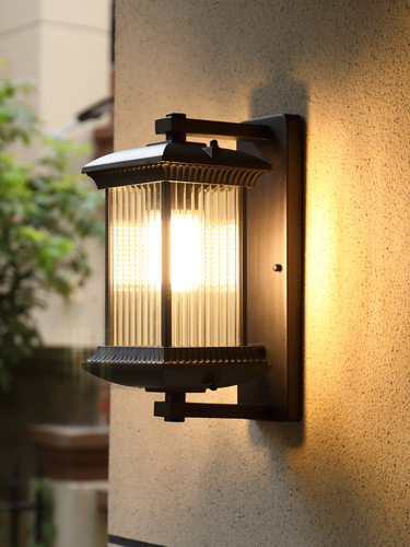 现代中式户外壁灯防水别墅庭院灯复古室外阳台门口走廊过道外墙灯