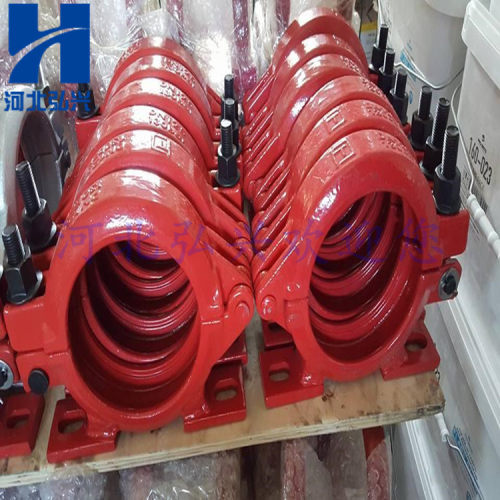 混凝土输送泵管带座管卡 DN125两孔 四孔座卡