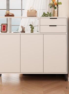 实木玄关鞋柜一体断入户家用门口客57852玄关断隔柜双隔面轻奢厅