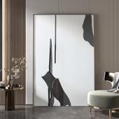 客艺S 893厅背景墙挂画房间术挂画极简玄关装 画抽象大尺幅寸巨落