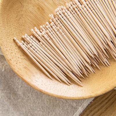 Disposable Wood Toothpick Restaurants Toothpicks Decorative