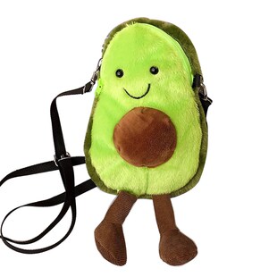 Girls Plush Bags Bag Over Fruit Cartoon CrossBody Shoulder