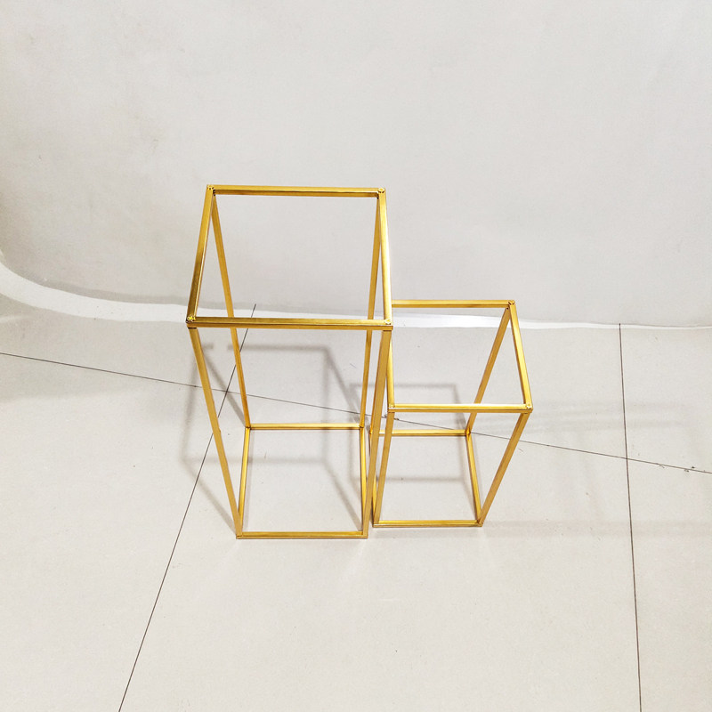 婚庆婚礼道具电镀方框铁艺架子长方体花架摆件T台布置几何路引,节庆用品/礼品,路引,淘宝优惠券,粉丝福利购,淘宝优惠卷