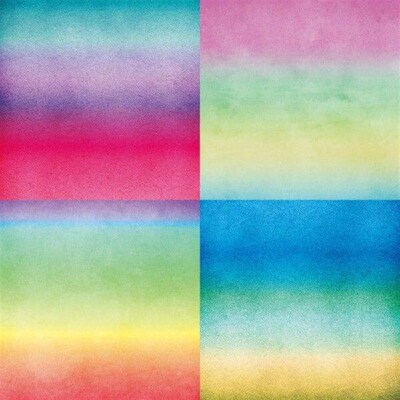 12 Pcs Gradient Color Background Craft Paper Collage Label
