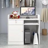 店铺简约台收院银台台前台桌小型柜台服装 店院接待工吧厂 无品牌