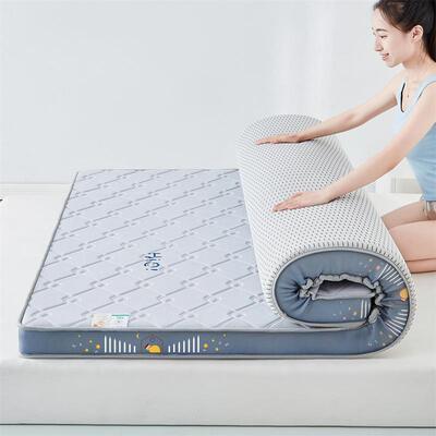 褥新款乳胶床垫软垫家用忆棉POA卧室记厚折叠高密加度榻榻米海绵