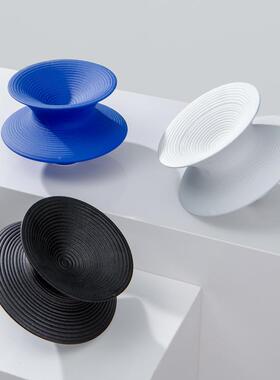 艺贝子厅创小意陀螺摆件北欧现代几RSI何家居饰品客样板房店酒装