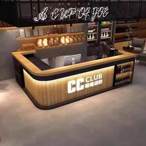 桌复古风小酒馆酒台咖啡厅甜品店收银台餐厅司寿店一吧体用餐03柜
