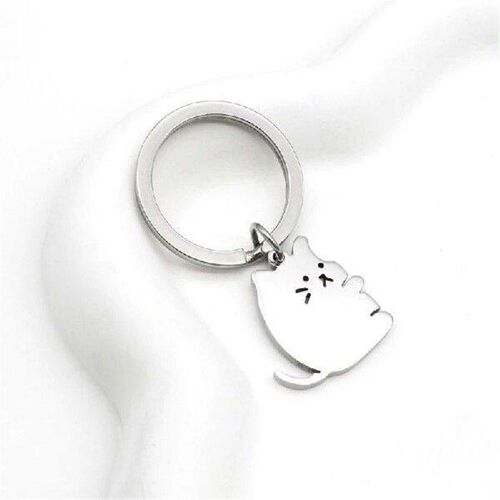 1Pair Matching Lovers Keychain Stainless Steel Key