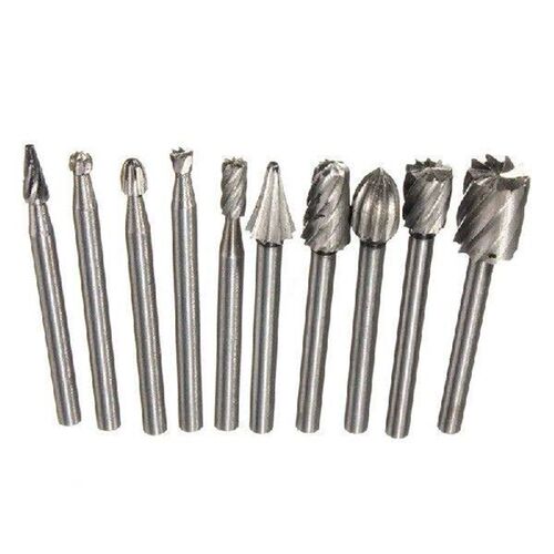 10PCS Metal Milling Cutters High Speed Steel Grinding Bit