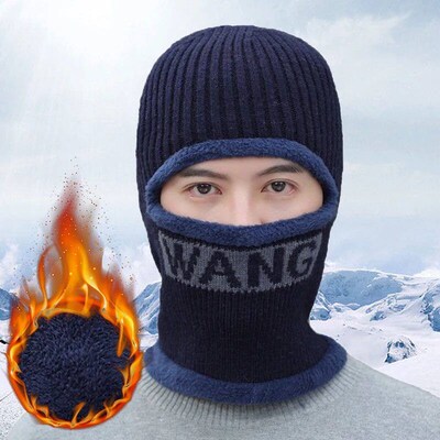 New Winter Men Plush Thicken Outdoor Windproof Cap Adult Sol