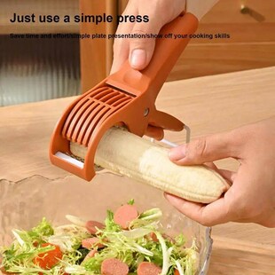Salad Cutter Chopper Portable Manual Fruit Slicer Creative V