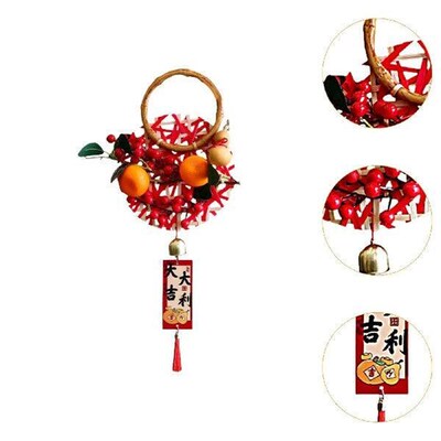 Decorative Door Knob Small Hanging Wreath Lunar New Year