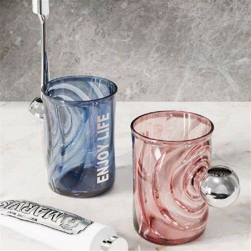 New Transparent Tooth Glass Creative Toothbrush Storage