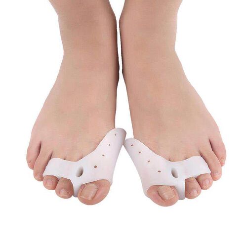 2pcs Silicone Gel Bunion Toe Corrector Orthotics Straightene