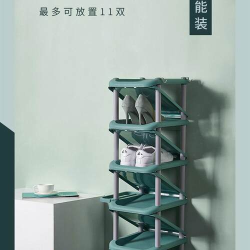 Shoe rack dormitory simple door shoe cabinet economical mult