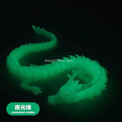 Luminous Toy 3D Printed Dragon Glow in the Dark Flying Drago