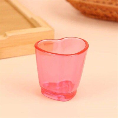 1PC Beer Cup Heart-shaped Wine Glass Plastic Whisky Mini