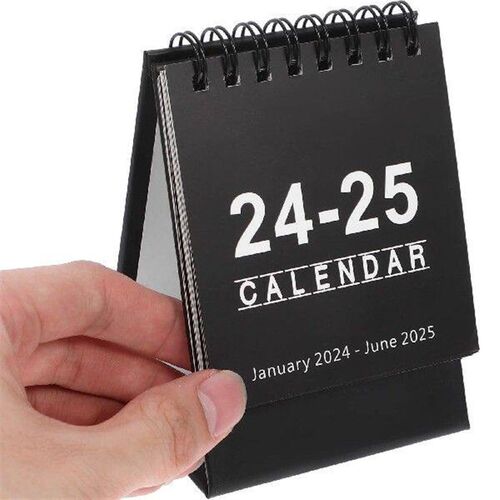 2024 Mini Desk Calendar Rich Content Tabletop Home Pocket