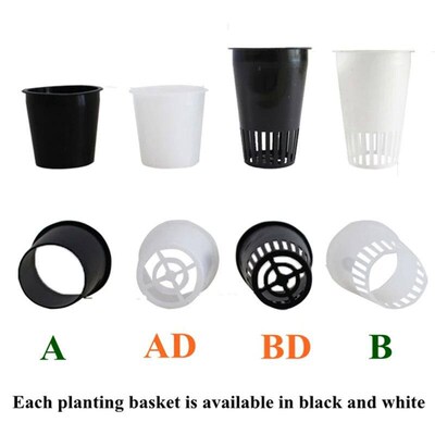 100Pcs Hydroponic Soilless Mesh Net basket  Aeroponic Veg Pl