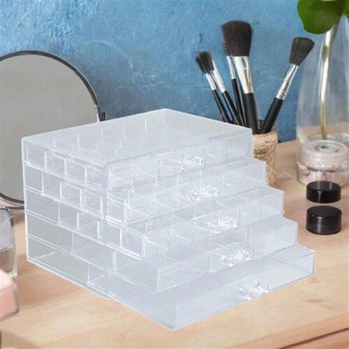 Earring Organizer with 5 Drawers, Earring Display Case Bead
