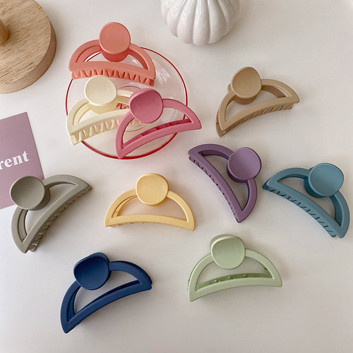 Summer Candy Color Claw Clip Women Girls Hair Clip Plastic H