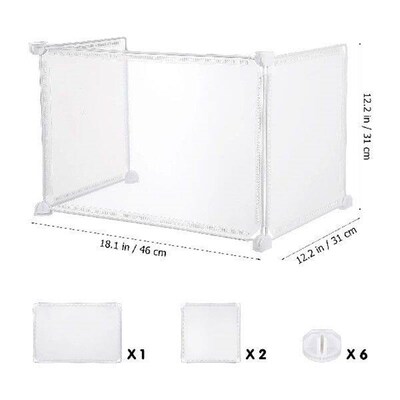 3 Pcs Transparent Partition Screen Divider Board Sneeze