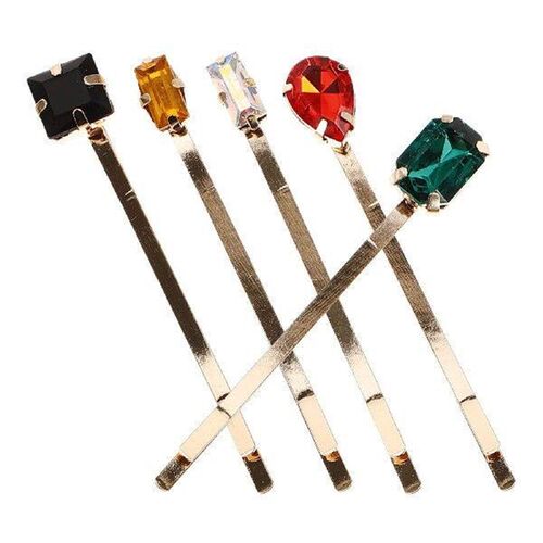 5 Pcs Rhinestone Hair Clip Clips Fashion Rhinestones Fancy
