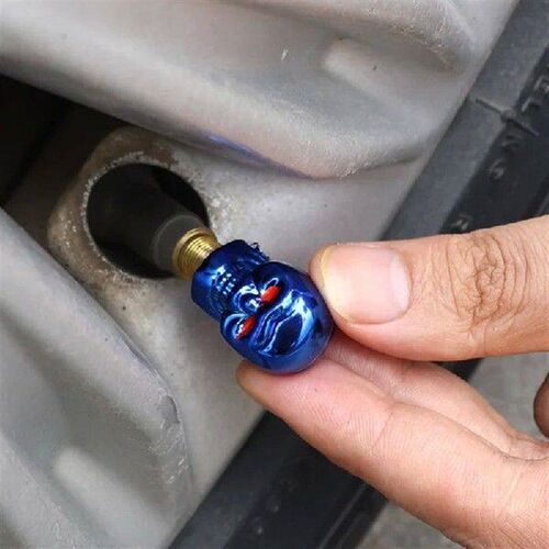 Universal Car Skull Tire Valve Stem Cap Decor Personalized