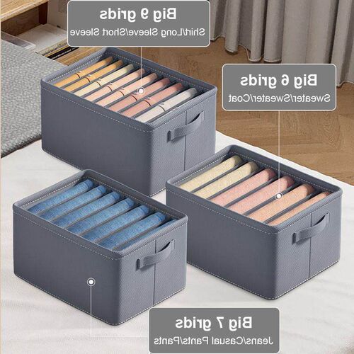 Clothes Organizer Jeans Storage Box Organizer Box Wardrobe C