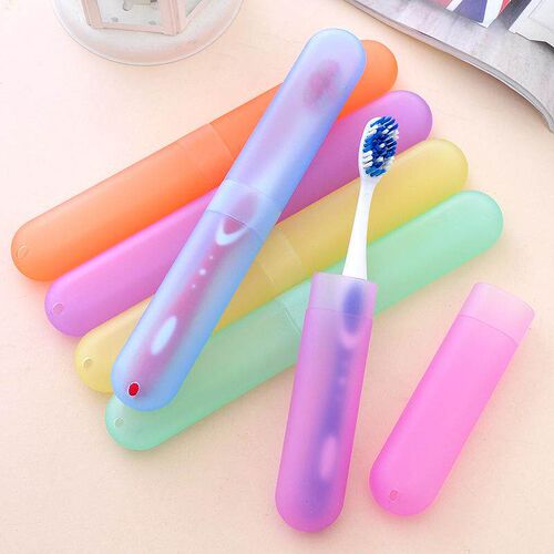 Travel Toothbrush Storage Box - Compact and Portable with Li