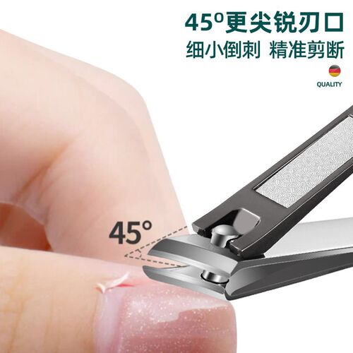Nail clipper stainless steel single tip with nail file eagle