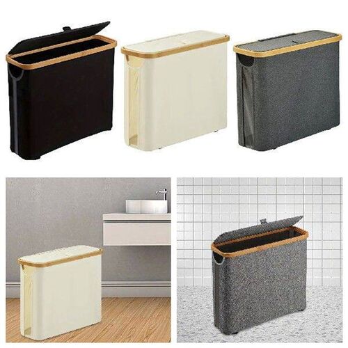 Bamboo Toilet Paper Storage Large with Bamboo Lid for