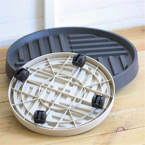 Multifunctional Mobile Flower Pot Stand Trays with Wheels