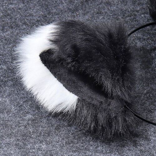 Cat Fold Ears Hairband Faux Fur Furry Big Cute Cosplay Hair