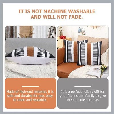 2 Pcs Printed Pillow Cover Sofa Case Decorative Pillows