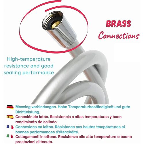 1.5/2/3/4M High Pressure Shower Hose Plumbing For Bathroom A
