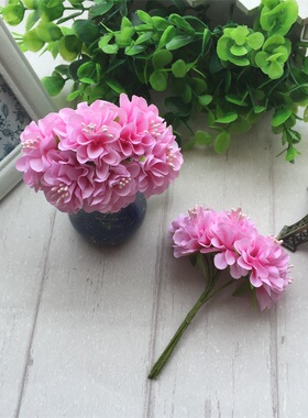 6pcs Silk Stamen Artificial Flower Bouquet Wedding Party Dec