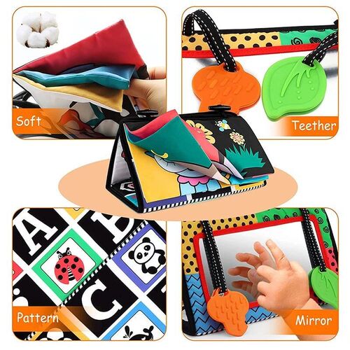 Black And White Baby Mirror Tummy Time Toys For Babies Monte