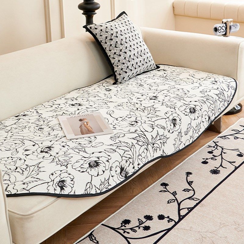 202新款防滑沙发盖布巾罩坐垫不规则异形沙发垫四季通用雪尼尔,居家布艺,沙发垫,淘宝优惠券,粉丝福利购,淘宝优惠卷