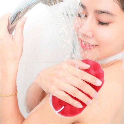 3 Pcs Bath Sponges for Shower Three Layer Body Scrub