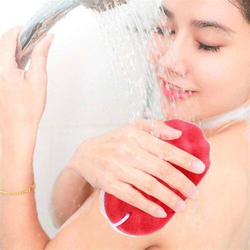 3 Pcs Bath Sponges for Shower Three Layer Body Scrub