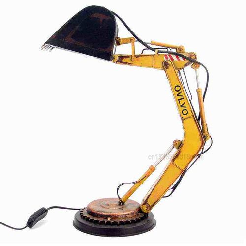 Iron Vintage Model Antique Metal Punk Table Lamp Desktop